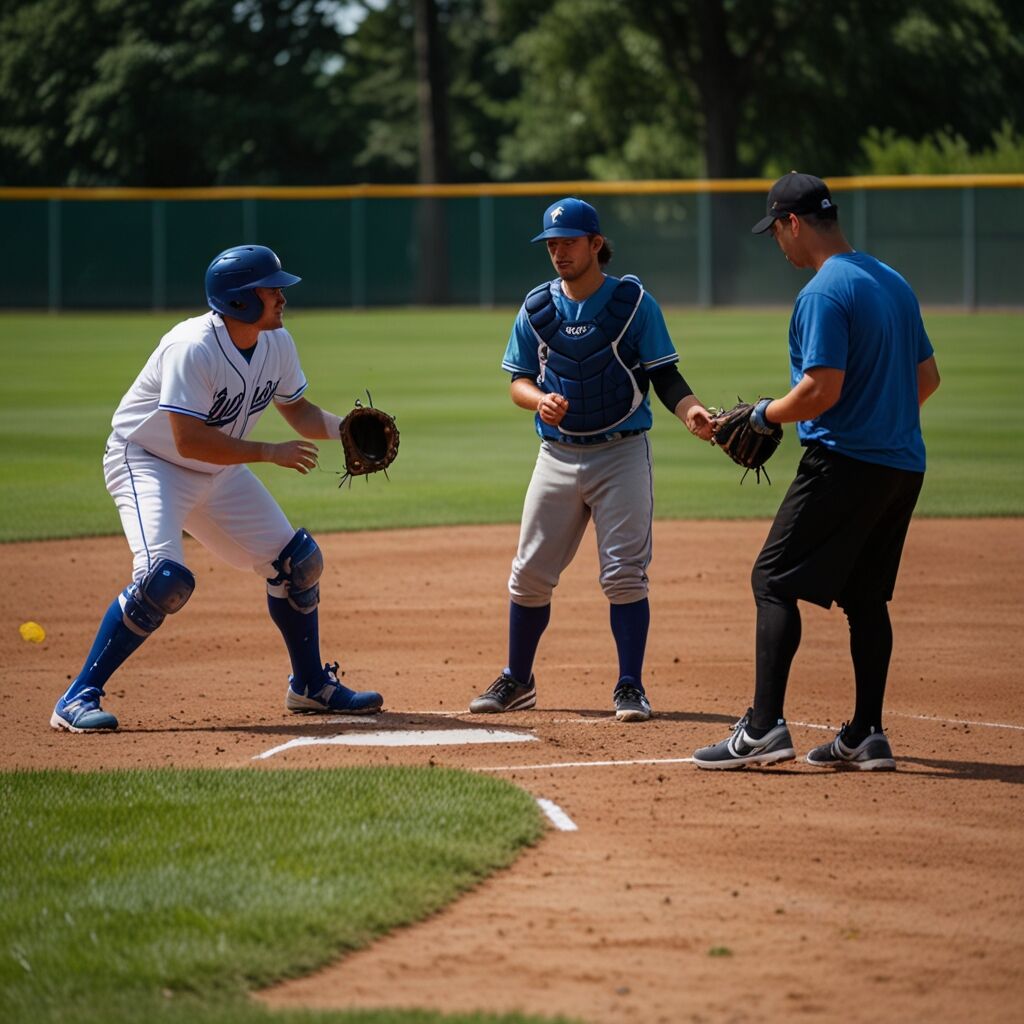 Aluminum baseball bat close-up