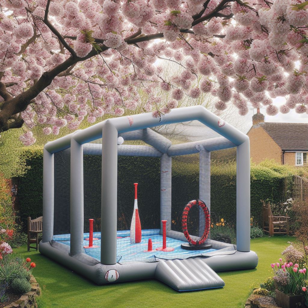 Baseball hitting practice indoors