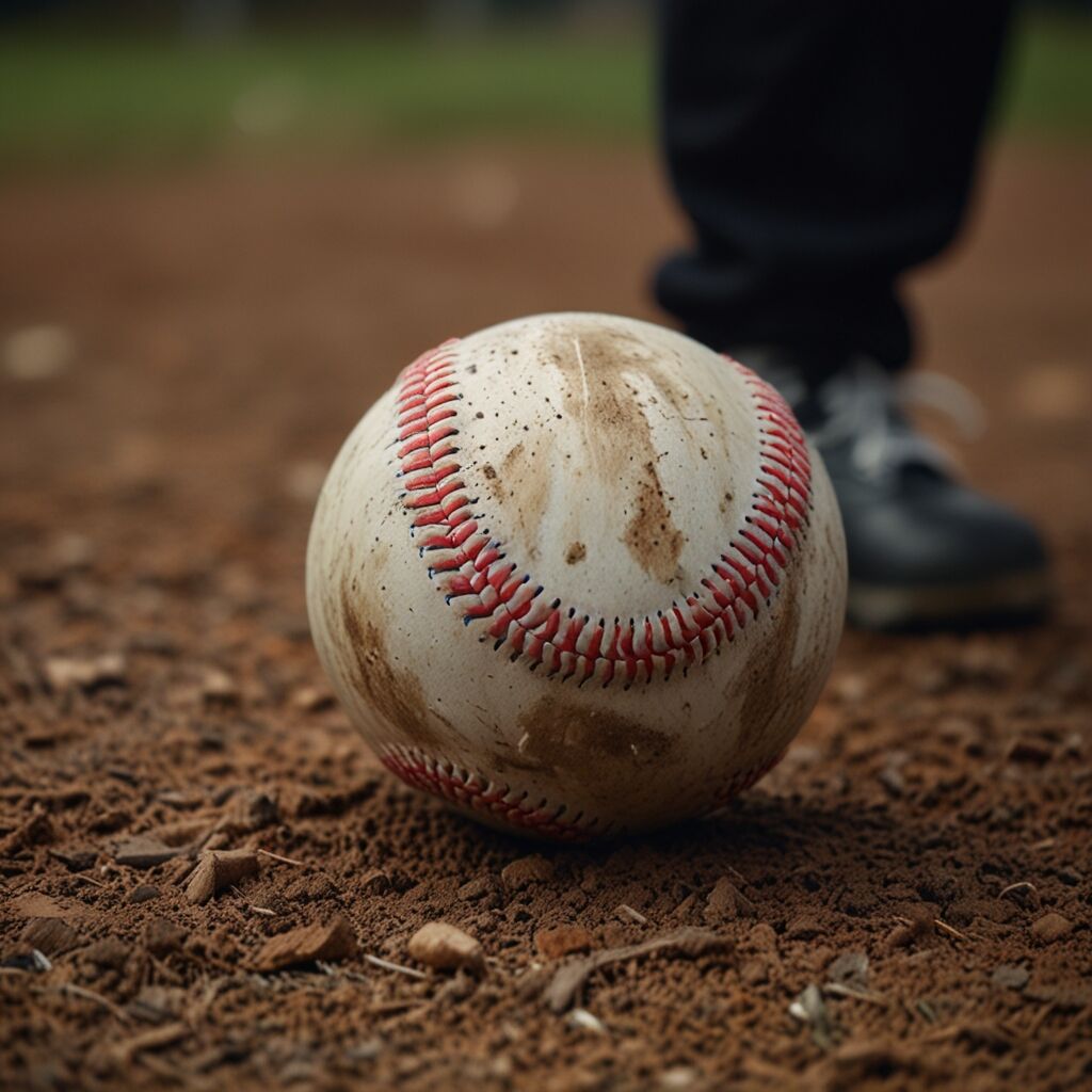Player taking batting practice