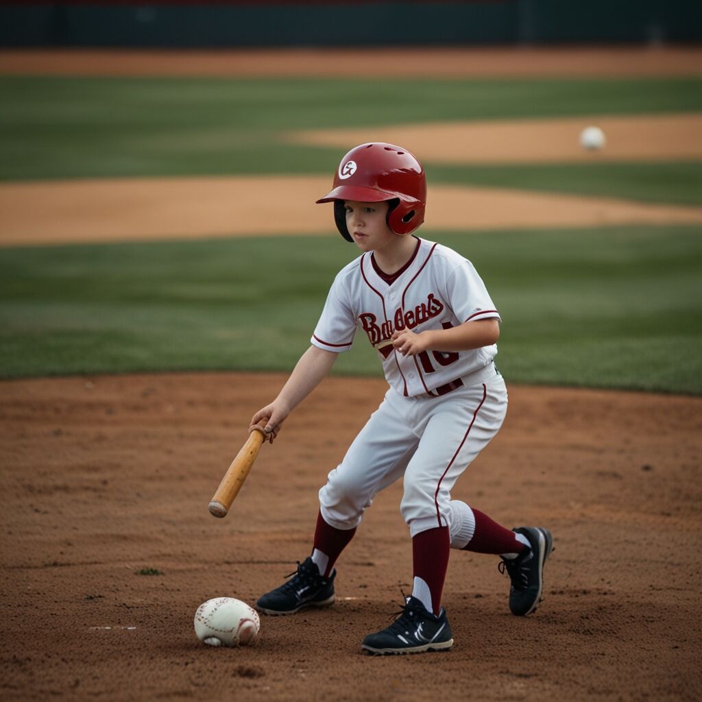 Coach demonstrating pitching technique
