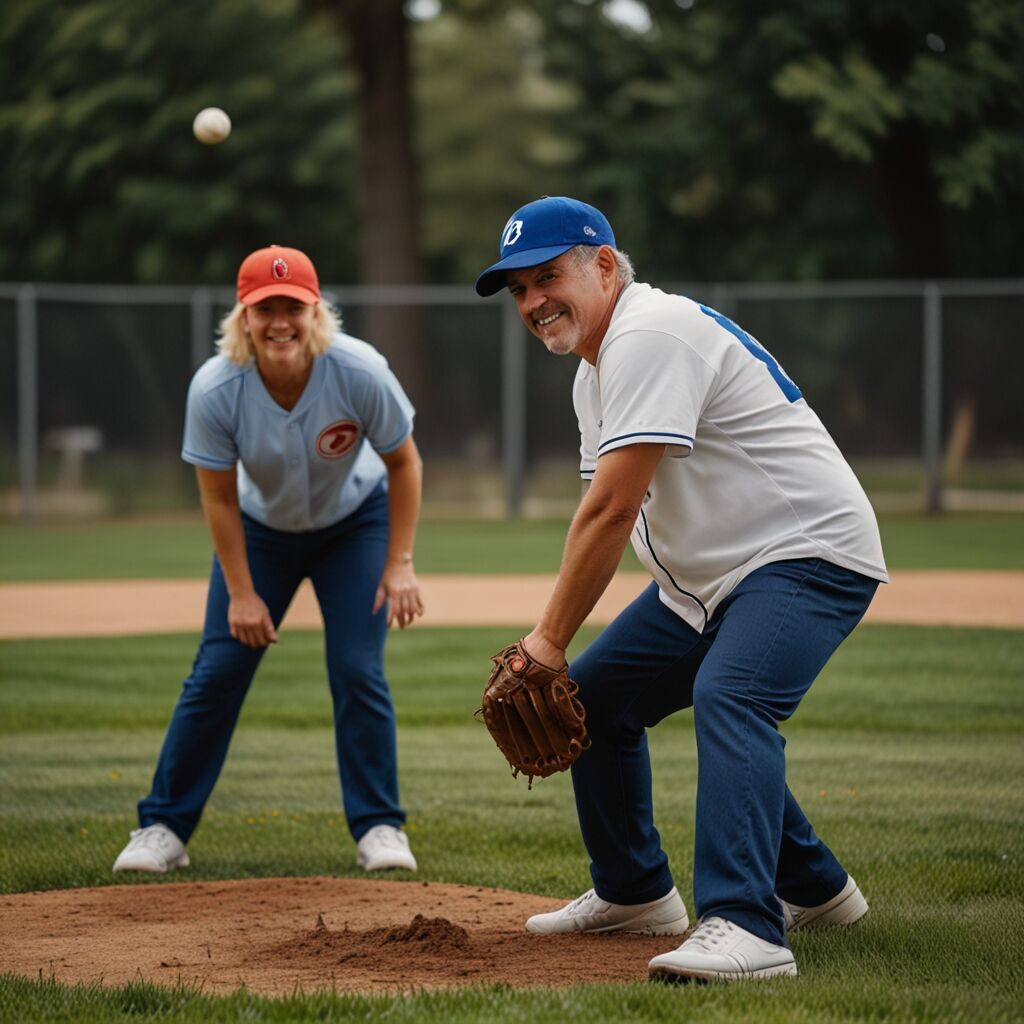 Half-swing practice with coach