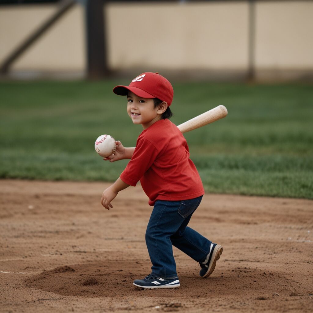 Baseball helmet side view
