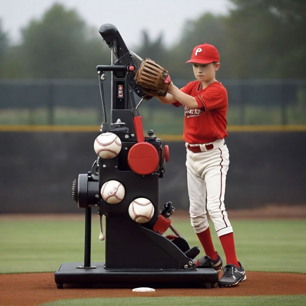 High-speed pitching machine features