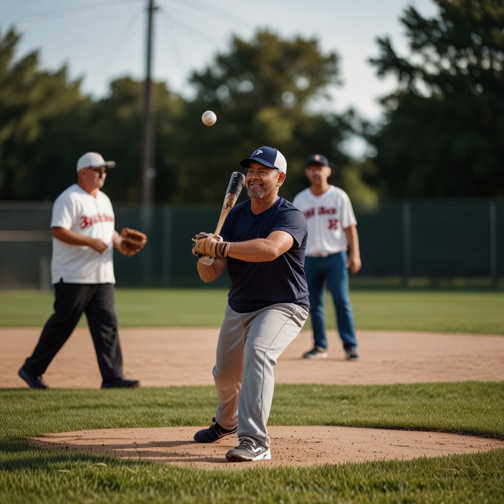 Youth league bat in dugout